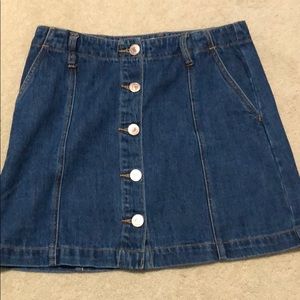 forever 21 jean skirt